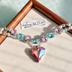 Rosewater Heart Crystal Necklace