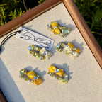 Summer Yellow Collection Crystal Grooming Clip