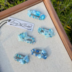 Summer Blue Collection Crystal Grooming Clip