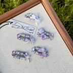 Summer Purple Collection Crystal Grooming Clip