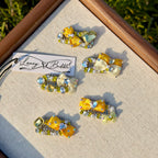 Summer Yellow Collection Crystal Grooming Clip