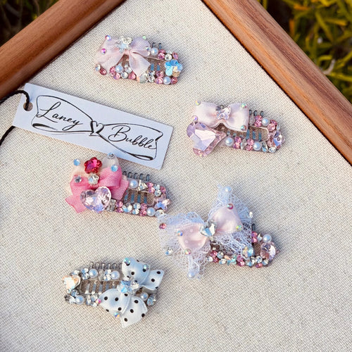 Summer Pink Collection Crystal Grooming Clip