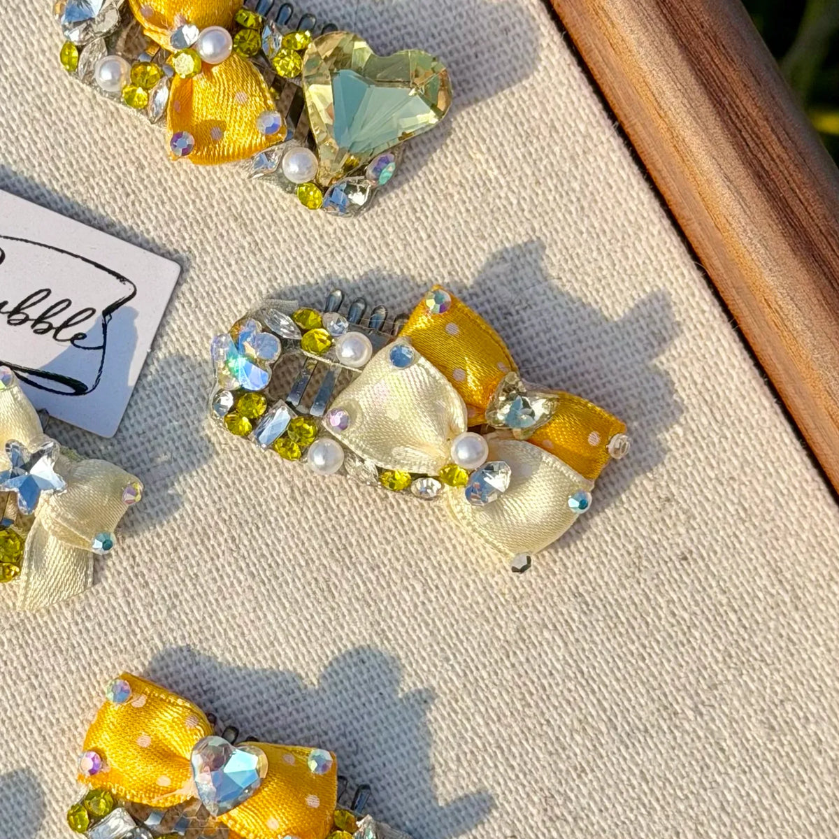 Summer Yellow Collection Crystal Grooming Clip