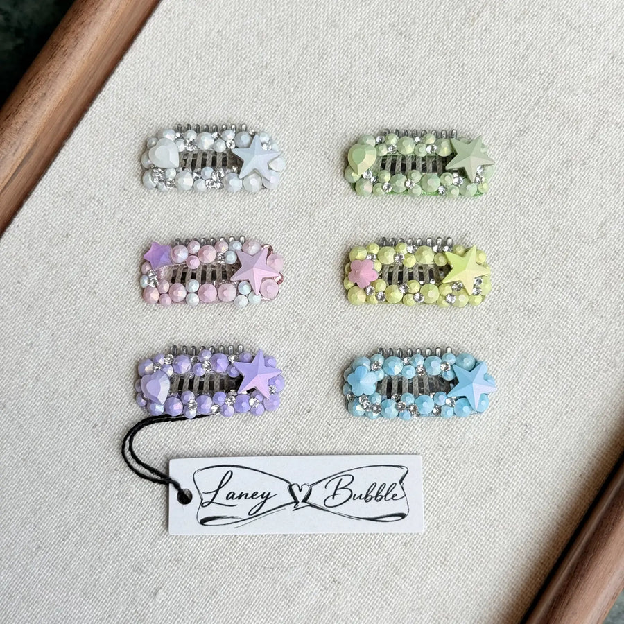 Pastel Star Grooming Clip