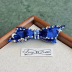 Celestial Night Velvet Bow Snap Clip image 1