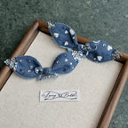 Denim Bunny-Ear Snap Clip image 1