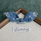 Denim Bunny-Ear Snap Clip image 4