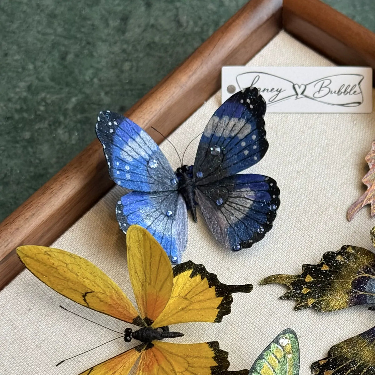 Azure Woodland Butterfly Hair & Hat Clip image 1