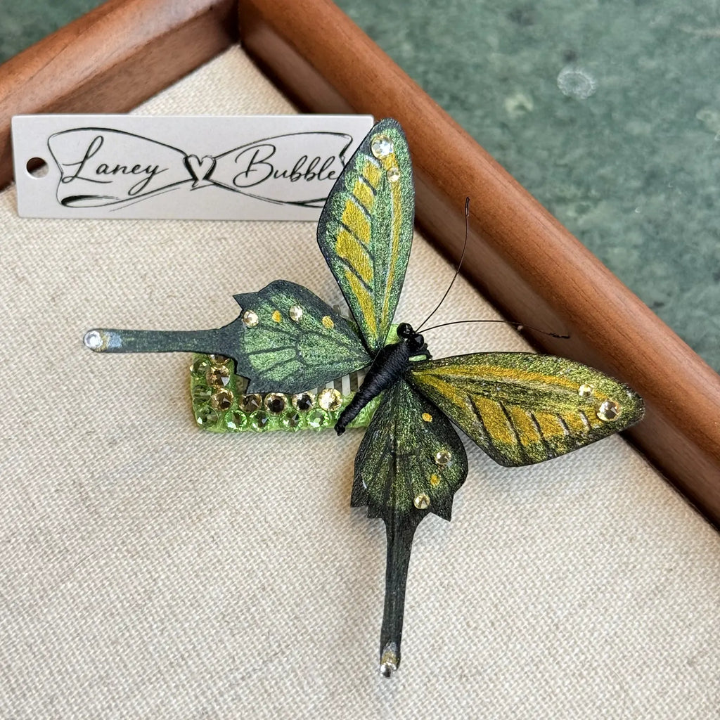 Azure Woodland Butterfly Hair & Hat Clip image 7