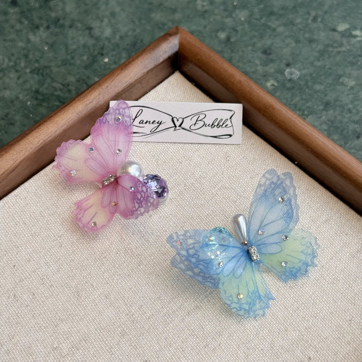 Mini butterfly ball clips image 1