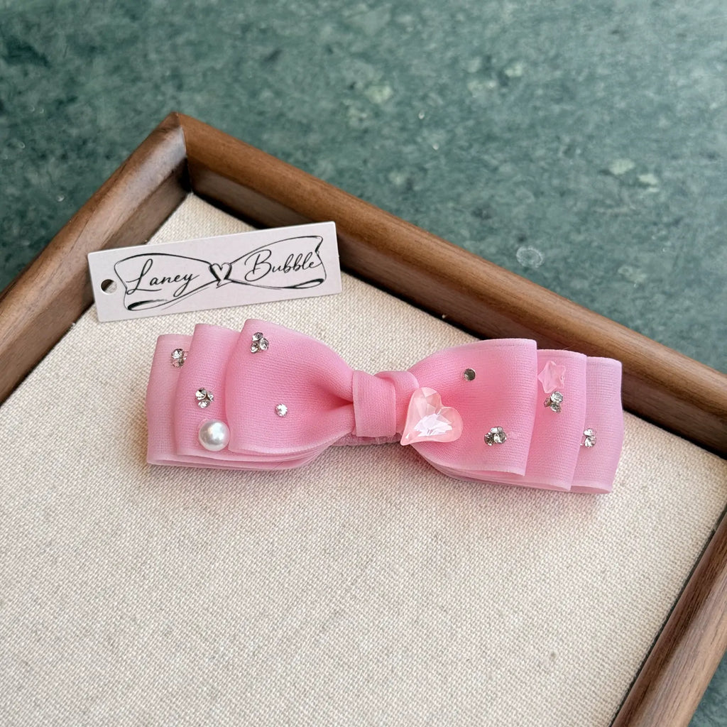 Candy Organza Bow Snap Clip image 6