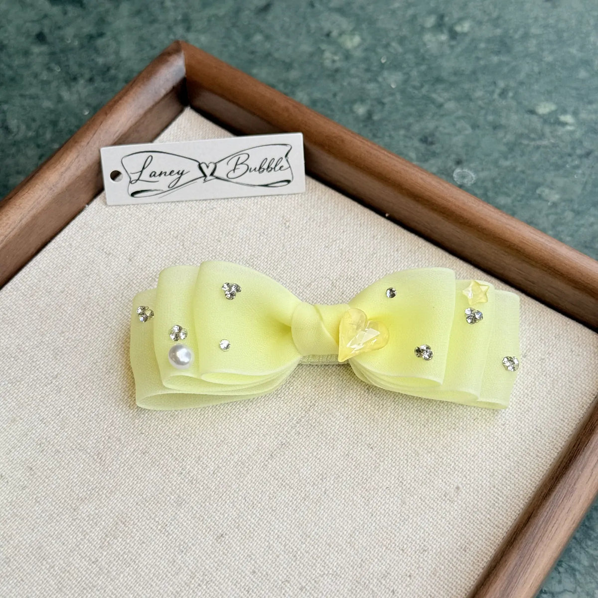 Candy Organza Bow Snap Clip image 11
