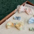 Resort Floral Bow Snap Clip image 2