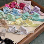Jewelled Ribbon Bow Snap Clip image 3