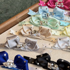 Jewelled Ribbon Bow Snap Clip image 4