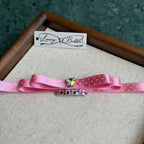 Polka Dot Heart Ribbon Bow Snap Clip image 6