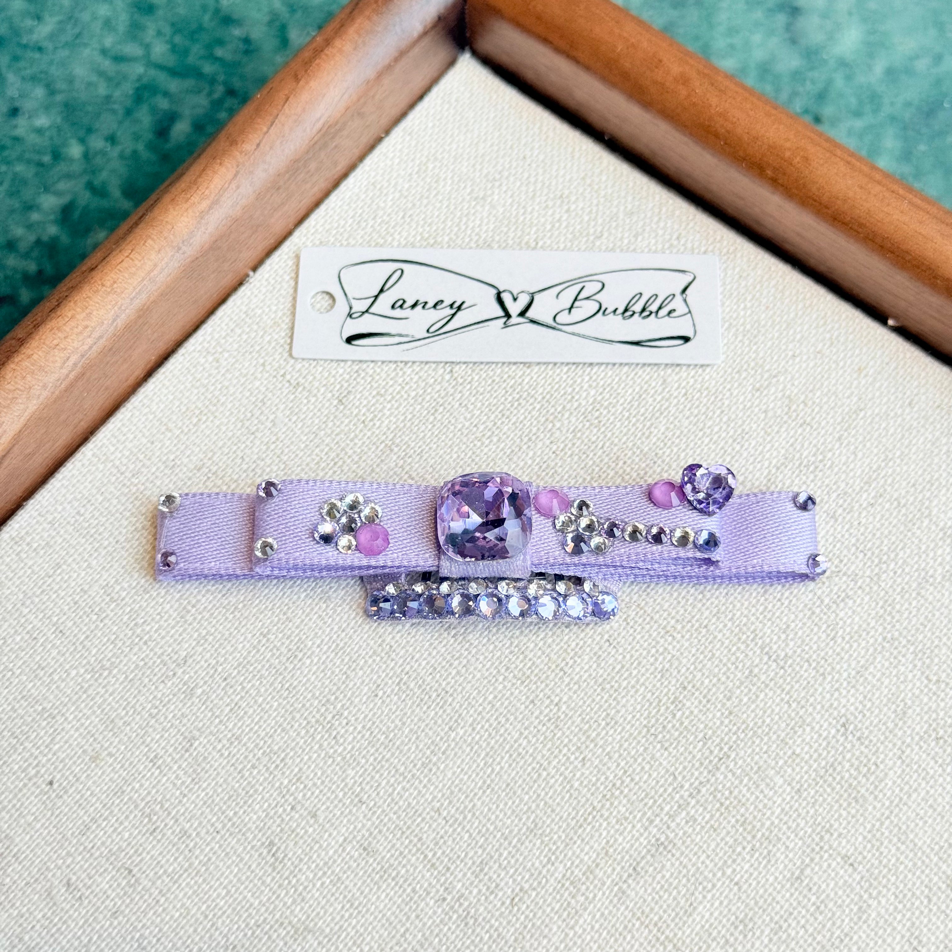 Sparkling Ribbon Bar Clip
