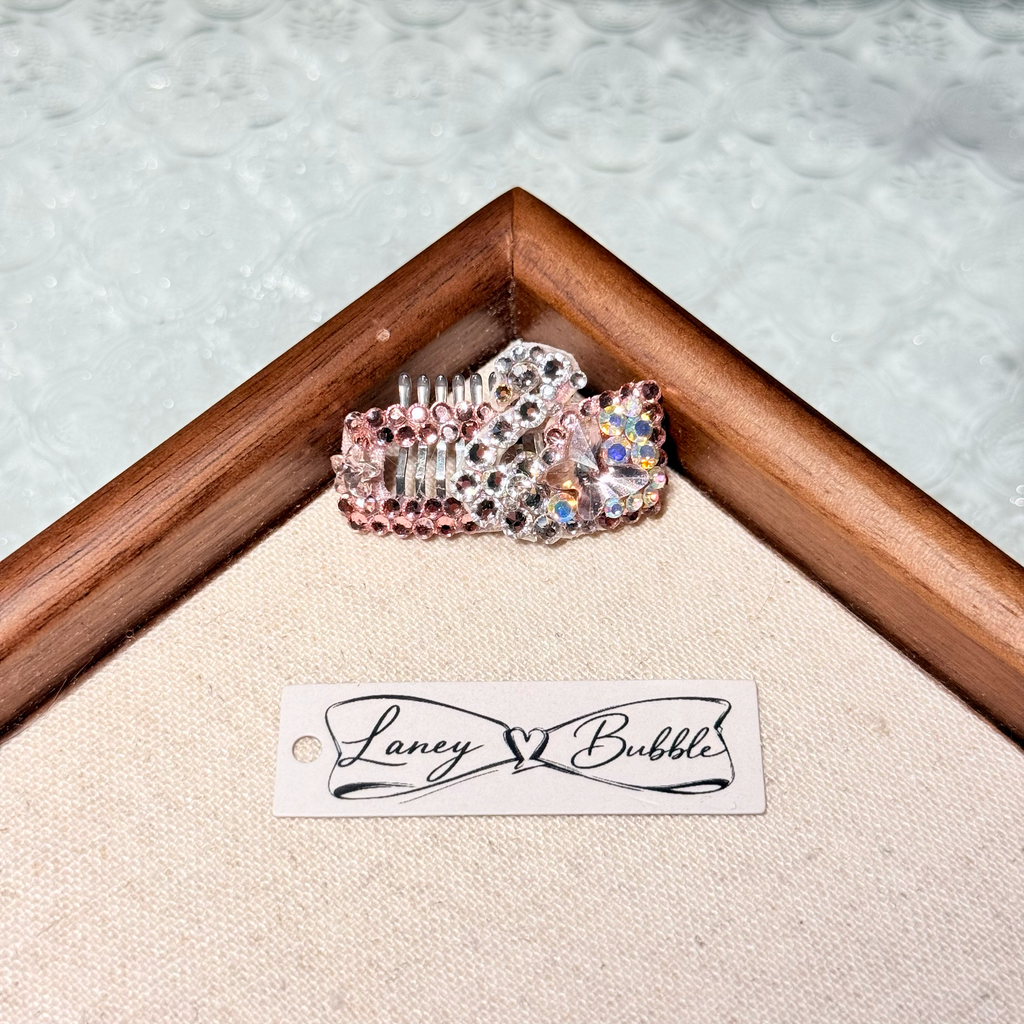 Swan Rhinestone Grooming Clip