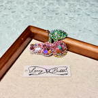 Aurora Cherry Crystal Snap Clip