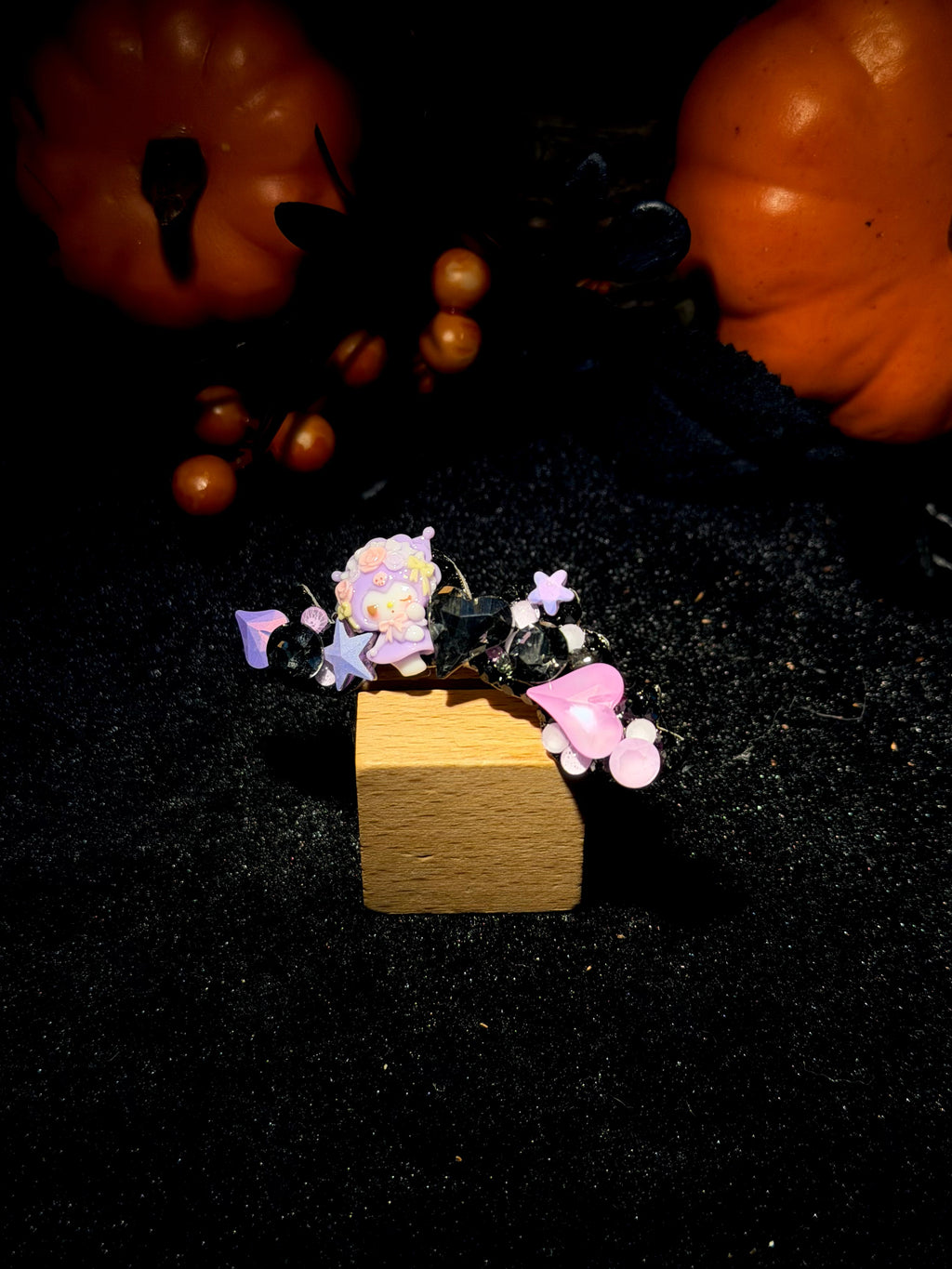 Little Witch Halloween Crystal Dog Clip