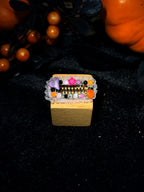 Halloween Lace & Rhinestone Grooming Clip