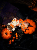 Halloween Plush Bunny Bow Clip
